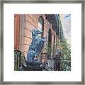 The Dogs On West Tenth Street, New York, Ny Framed Print