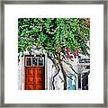 The Door- Mykonos Framed Print