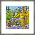 The Eagle River In October Framed Print