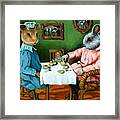 The Easter Tea Party Framed Print