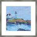The End Of Summer- Cape Neddick Maine Framed Print
