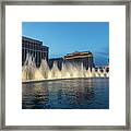 The Fabulous Fountains At Bellagio - Las Vegas Framed Print