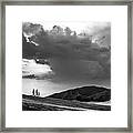 The Family - Romania - Black And White Street Photography Framed Print