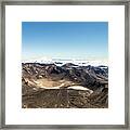 The Famous Tongariro Alpine Crossing In New Zealand Framed Print