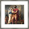 The Farewell Of Hector To Andromache And Astyanax Framed Print