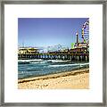 The Ferris Wheel - Santa Monica Pier Framed Print