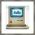 Hello Apple Framed Print