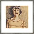 The Flapper Framed Print