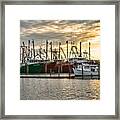 The Fleet At Viking Village Framed Print