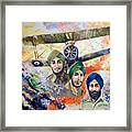 The Flying Sikhs Framed Print