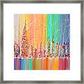 The Future City Abstract Painting Framed Print