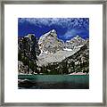 The Grand And Mount Owen From Delta Lake Framed Print