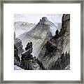 The Grand Canyon Drawing Framed Print