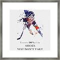 The Great One Quote Framed Print