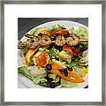 The Grilled Shrimp Salad Framed Print