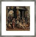 The Healing Of The Paralytic, Pool Of Bethesda, 1575 Framed Print