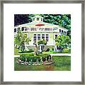 The Hexagon House, Bed And Breakfast, House Painting Framed Print