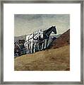 The Hilltop Barn. Houghton Farm Framed Print