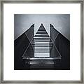 The Hotel Experimental Futuristic Architecture Photo Art In Modern Black And White Framed Print
