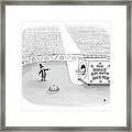 The Human Guy With Back Pain Framed Print