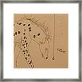 The Hyena Meets The Fish Framed Print