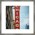 The Iconic Chicago Theater Sign Framed Print