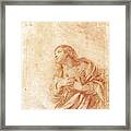 The Kneeling Virgin In An Annunciation Framed Print
