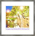 The Lagoon, France Pavilion, Epcot, Walt Disney World Framed Print