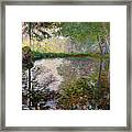 The Lake At Montgeron Framed Print