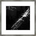 The Last Light - Tokyo, Japan - Black And White Photography Framed Print