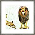The Lion And The Fox 2 - The True Friendship Framed Print