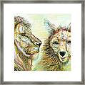 The Lion And The Fox 3 - To Face How Real Of Faith Framed Print
