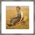 The Little Gleaner, 1884 Framed Print