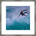 The Little Surfer Framed Print