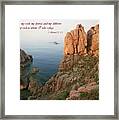 The Lord Is My Rock Framed Print