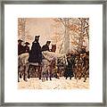 The March To Valley Forge Framed Print