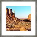 The Mittens, Sandstone Buttes, Monument Valley Framed Print