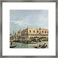 The Molo And The Piazzetta San Marco Framed Print