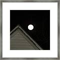 The Moon In Abstract Framed Print