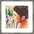 The Most Beautiful Girl In The Garden Framed Print
