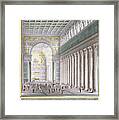 The Nave, Apse, And Crossing Of A Cathedral For Berlin Framed Print