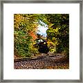 The Number 40 Rounding The Bend Framed Print