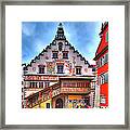 The Old Townhall On The Island Of Lindau At The Lake Constance Framed Print