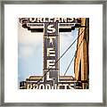 The Orleans Steel Products Sign Framed Print