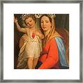 The Painting Madonna Auxilium Christianorium By Domenico Cassarotti Framed Print