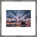 The Photogaph Was Taken Of Haystack Framed Print