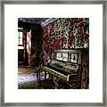 The Piano Without Notes - Urban Exploration Abandoned Building Framed Print