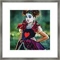 The Queen Of Hearts Alice In Wonderland Framed Print