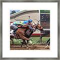 The Race To Place Framed Print