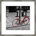 The Red Bicycle Framed Print